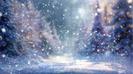 Christmas snow background image
