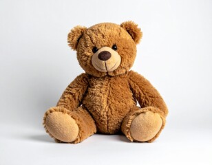 Obraz premium Cozy Companion: A charming and cuddly teddy bear, radiating warmth and comfort. with it's soft fur and gentle smile.