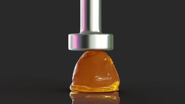 smashing jelly 3D computer generated Satisfying animation