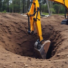 excavator at work