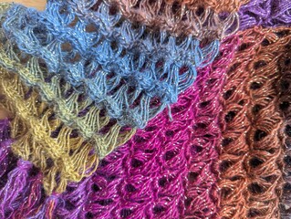 crocheting hobby scarf broomstick method