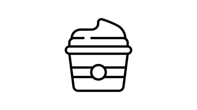 A pack of fresh cream in modern style, premium vector