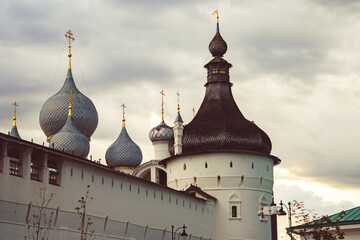 Ancient Orthodox white stone Cathedral
