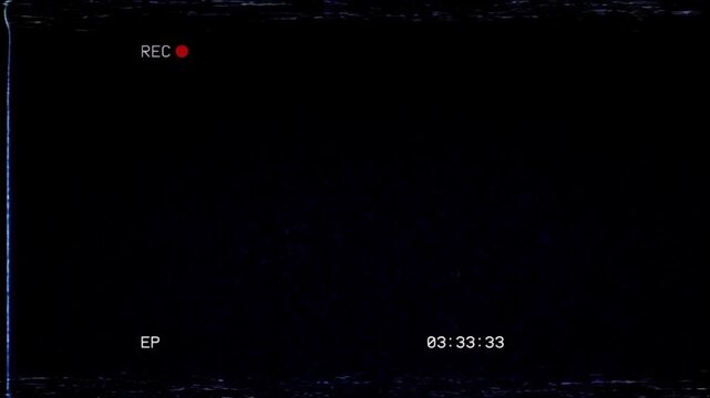 Retro VHS Recording Overlay &ndash; Analog Tape 11 Minute VFX 4K Loopable