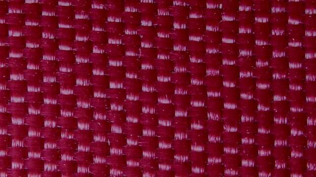 Close-up of woven fabric fibers under microscope