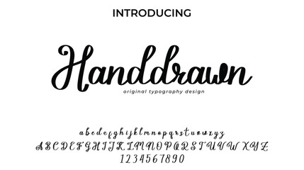 Handdrawn - Elegant Script Font for Smooth Handwritten Design and Creative Typography