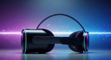 Modern virtual reality headset showcasing immersive digital experience