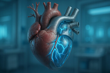 Futuristisches k&uuml;nstliches Herz