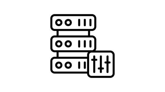 Get this amazing animated icon of server setting in modern design style