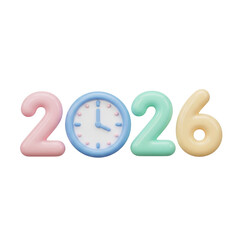 2026  New Year symbol on transparent background. 2026 YEAR. Design for decorating, background, wallpaper, illustration.