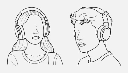 introvert with headphones