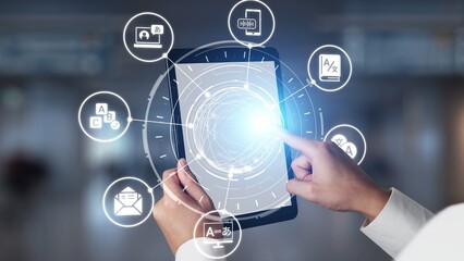 Translation icons show international languages, interpretation, and communication. Translation helps global business, translation supports learning, and translation improves cultural exchange. Gist