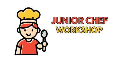 Young Culinary Artists Learning Skills In The Kitchen Workshop With Chef Illustration