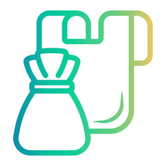 forbidden Line Gradient Icon