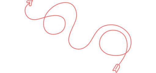 Continuous Line Arrow for valentine 4