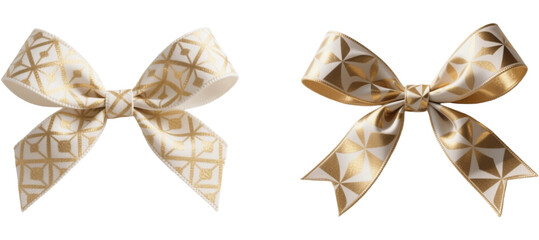 リボン　幾何学柄　模様　柄　装飾物