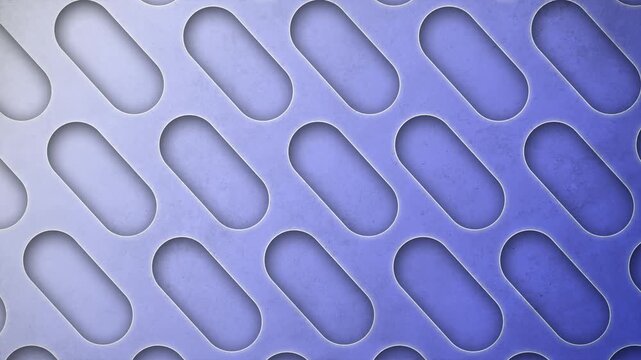 Perforated metal texture background blue gradient abstract pattern industrial surface screen mesh design technology backdrop