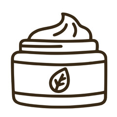 Medical herbal cream skincare illustration