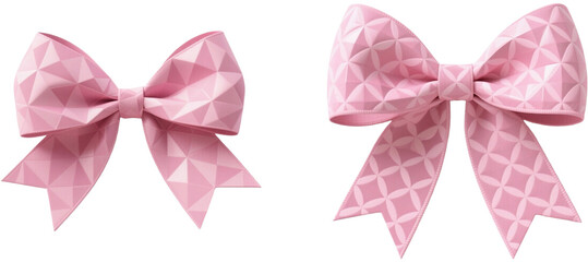 リボン　幾何学柄　模様　柄　装飾物