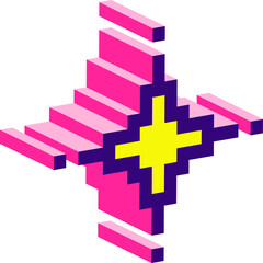 Isometric Pixel Sparkle