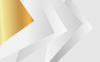 Fototapeta premium Gold and white abstract diagonal background 