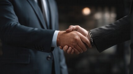 mans handshake business partnership meeting concept