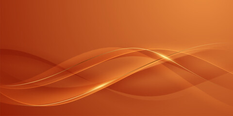 Abstract background vector illustration with a modern design, orange and gold colors, and geometric elements.