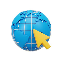 Naklejka premium Global internet access and connectivity icon