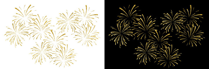New year fireworks vector illustration of an abstract background
