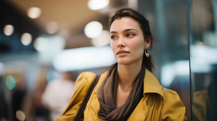 A digital guide avatar projected on a smart AR display, helping a traveler navigate a busy foreign city with real-time translations and step-by-step visual cues — futuristic navigation and seamless