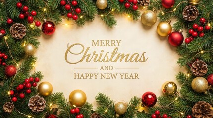 Joyful holiday celebration festive season digital greeting card christmas theme cheerful atmosphere elegant design