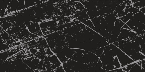 Scratched Grunge Urban Background Texture Vector. Dust Overlay Distress Grainy Grungy Effect. Distressed Backdrop Vector Illustration. Isolated Black on White Background.
