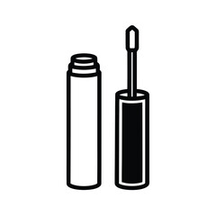 Lip Gloss Tube Simple Line Icon