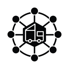 Logistics Network Icon