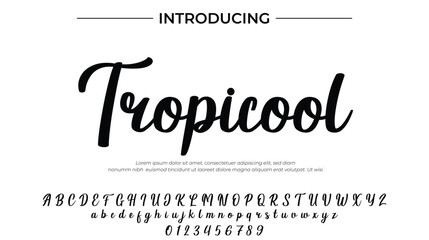 Tropicool - Elegant Script Font for Smooth Handwritten Design and Creative Typography