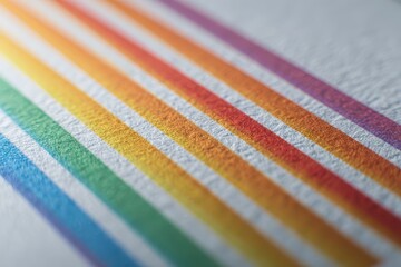 Color Bar Code: Rainbow Stripe Pattern Forming a Barcode-like Design
