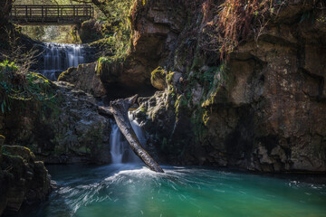 Sychryd Waterfall (Sgydau Sychryd or the Sychryd Cascades) a set of waterfalls in Vale of Neath, south Wales