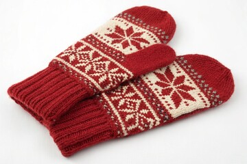 pair of knitted socks