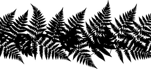 Elegant fern fronds create a dynamic, scalable botanical design element, perfect for modern invitations, stationary, and web design with a natural aesthetic © TOP-EDGE DESIGNS