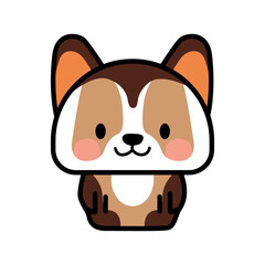 Cute Flat Style Bear Illustration Featuring Adorable Wildlife Character for Modern Graphic Projects