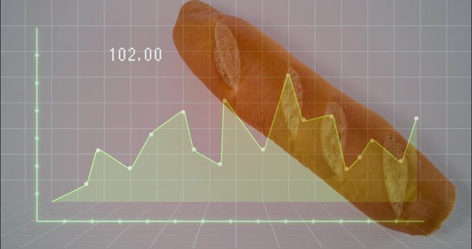 Glowing chart drawing from 9