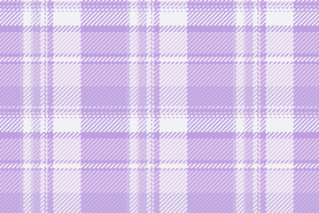 Cotton textile texture pattern, complexity tartan seamless fabric. List check vector background plaid in light and white colors.