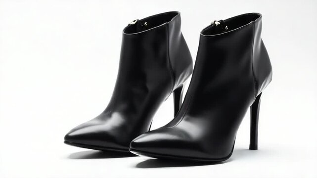 Video High heels shoes on white background, perfect for editorial or commercial use