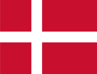The national flag of Denmark 