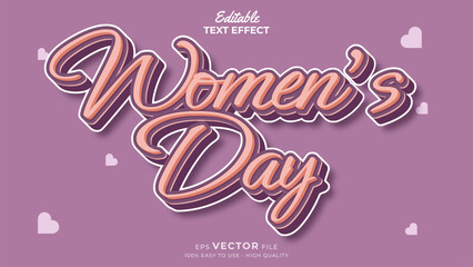 International Women's Day -Editable Text Effect