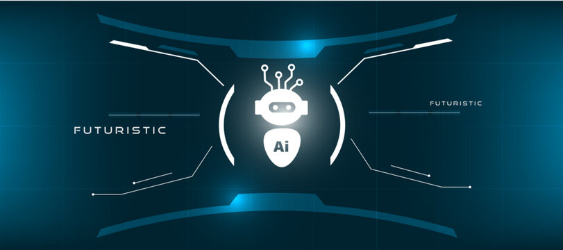 AI Robot Virtual Assistant Interface 