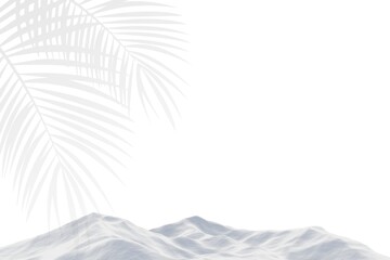 Snow drift abstract background with palm trees © NadeAnamta