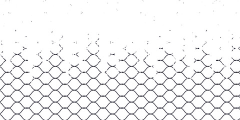 Mesh texture for fishing nets. Seamless pattern for sportswear or soccer goal, volleyball net, basketball hoop, hockey, athletics. Abstract net background for sports. vector © Ubay
