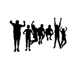 Diverse set of man and people silhouettes shows lifestyle activities and various poses for architectural designs and renderings. set of silhouettes business woman working Business people silhouettes