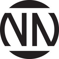 NN Circle logo design.eps